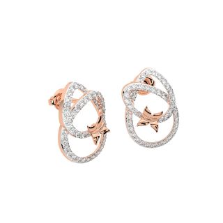 Holly Round Diamond Stud Earrings